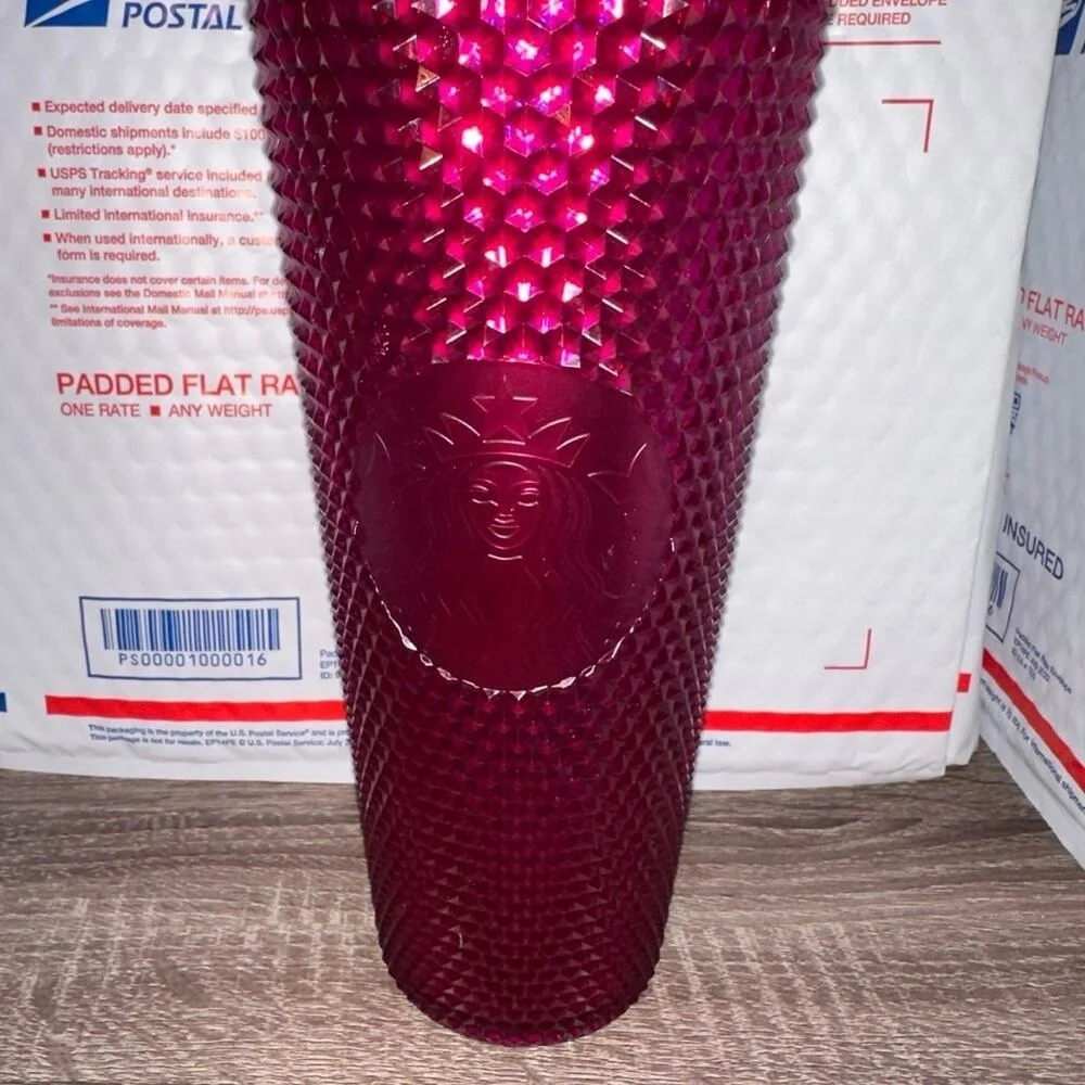 Starbucks magenta purple pink studded tumbler cold cup